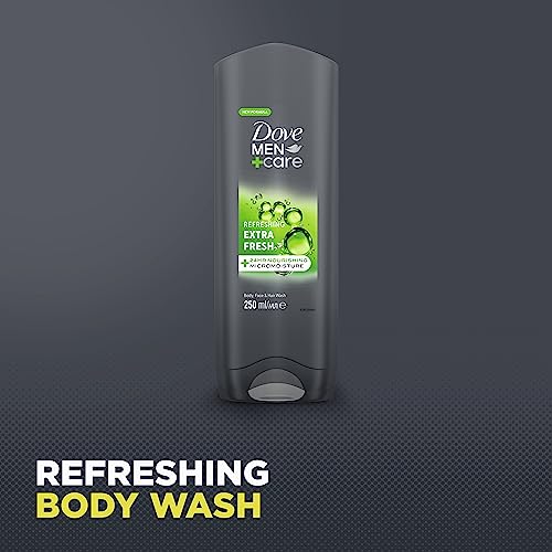 DOVE MEN + CARE Extra Fresh Body Wash & Socks Gift Set 3-in-1 hair, face & body wash and socks in a stylish box perfect gifts for him 1 piece - Image 3