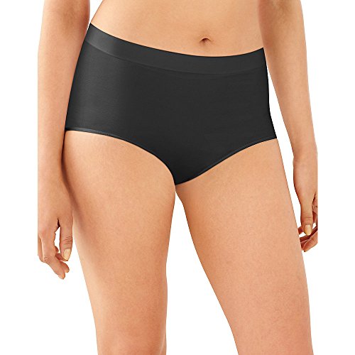 Bali Women's One Smooth U All Over Smoothing Hi Cut Panty, Black, Medium/6