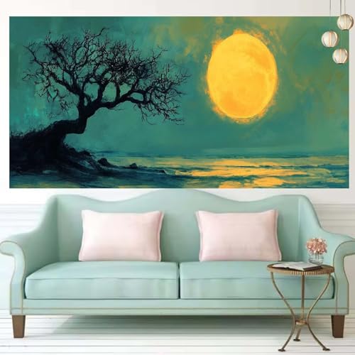 Peinture diamant grand format 60x150cm kit complet broderie diamant arbres
