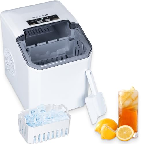 Silvergear Eiswürfelmaschine für 9 Eiswürfel in 6 Minuten | Ice Cube Maker | Eismaschine...