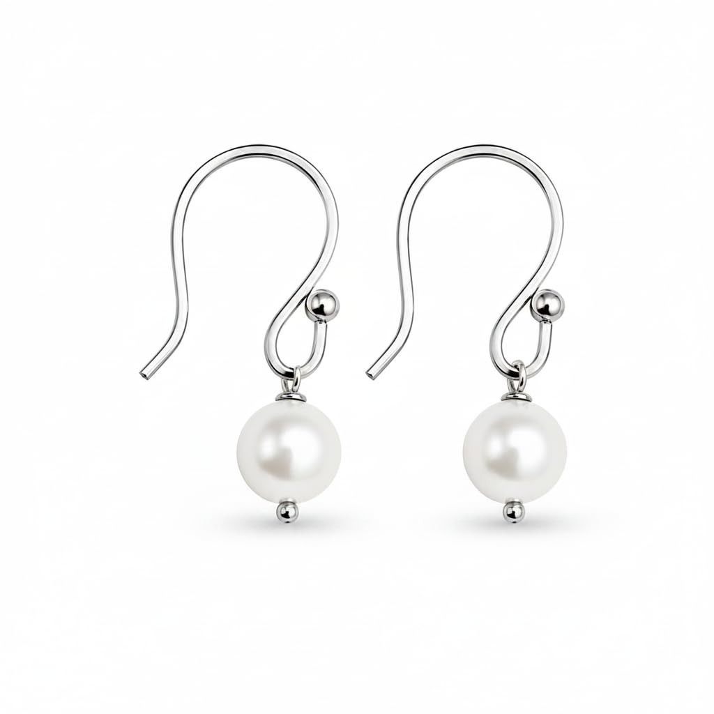 sechi 925 Sterling Silver Free Water Pearl Dangle French Wire Earrings Women and Girls | Drop Ear- Ring | Ethnic Style | 6 Month Warranty-picture-41