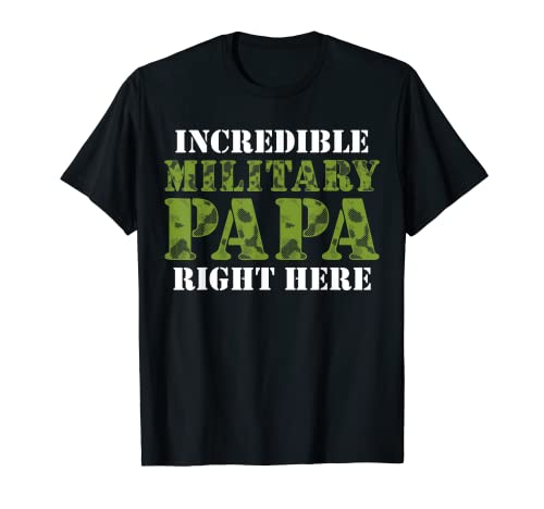 Militaire Papa Freedom Memorial Day T-Shirt