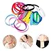 DOITOOL 24PCS Multicolor Silicone Wristbands Elastic Bracelets for Birthday Parties Festivals Team Building Events Comfortable Lightweight Reusable Rubber Wristbands for All Ages