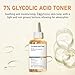 7% Glycolic Acid Exfoliating Toner, Exfoliating Facial Toner, Pore Minimizing Toner, Smooth Skin, Even Tone, Hydrating Formula