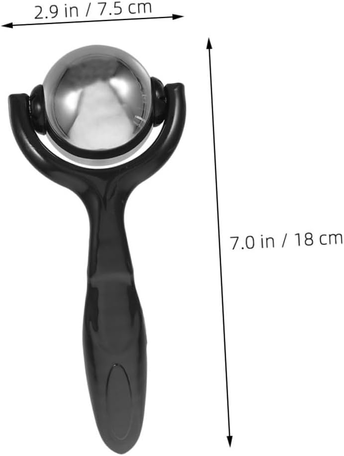 Ciieeo Stainless Steel Massage Balls Set of 2 Handles, Manual Massage Roller for Back and Forearms, Handheld Muscle Relief Tool for Athletes and Home Use