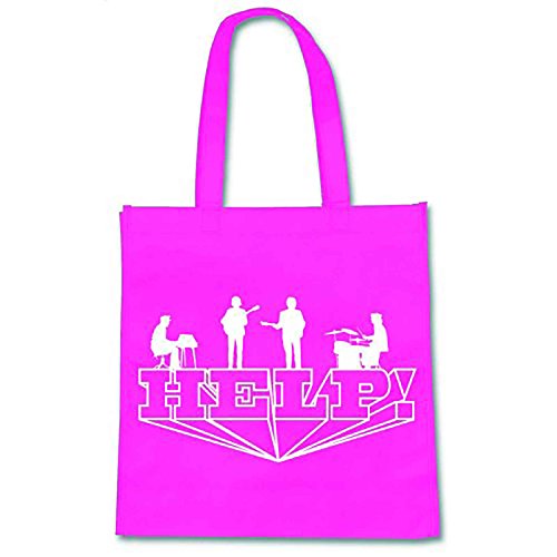The Beatles Help! nuevo oficial Rosa Eco Shopper Bag 37cm x 38cm