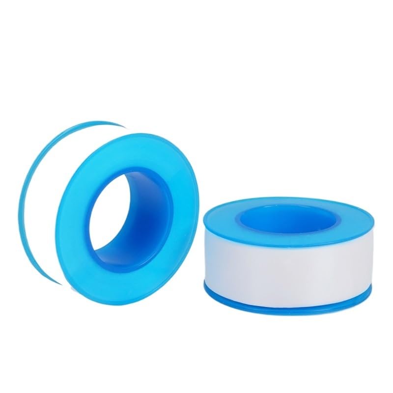 Cinta de Sellado PTFE 12M, Cinta de Fontanero para Roscas de Tubería, Impermeable y Resistente al Calor para Accesorios de Agua, 1-50 Rollos(50 Roll)