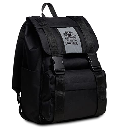 Invicta Unisex Square Backpack SQUARE BACKPACK, Black, One Size, American4