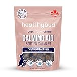 Healthybud Duck Calming Soft Chews for Dogs – Grain-Free Dog Treats for Anxiety, Separation & Travel Support – Soft & Chewy High-Value Rewards – Made in Canada – 130 g (4.6 oz)