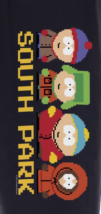 South Park Mens' Stan Marsh Kyle Cartman Kenny Pixel Sleep Pajama Pants3