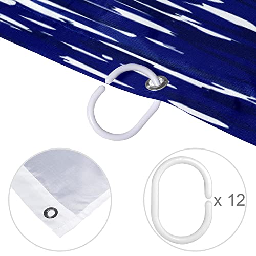 Rideau de douche lune de mer grand format avec finitions soignées - 5