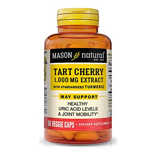 Mason Vitamins Tart Cherry Extract With Standardized Turmeric Softgels, 1000 Mg, 60 Count #TOP22
