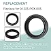 2 Pack 91205-P0X-005 Automatic Transmission Drive Axle Oil Seal-Compatible With Honda Pilot 2003-2015,Civic 2016-2021,CR-V 2002-2021,Insight 2019-2021,Drive Axle Oil Seal Replacement