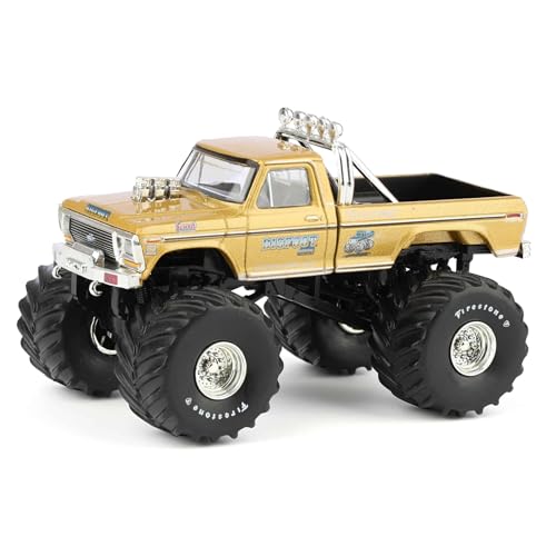 Greenlight Collectibles 30552 1:64 Scale Kings of Crunch - Bigfoot #1 50th Anniversary - 1979 F-250 Monster Truck – Gold Metallic (Hobby Exclusive)