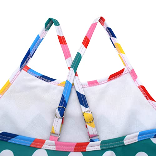 Image of Girls One-Piece Swimsuit with Adjustable Straps, Quick-Dry Design, Perfect for Pool, Beach, Surfing, Ages 2-12
