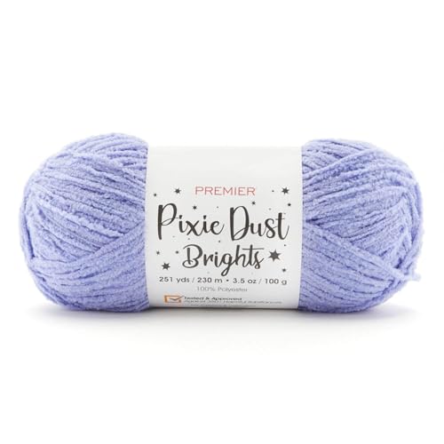Hilo Periwinkle Premier Pixie Dust Brights para tejer sin nudos ni enredos 2