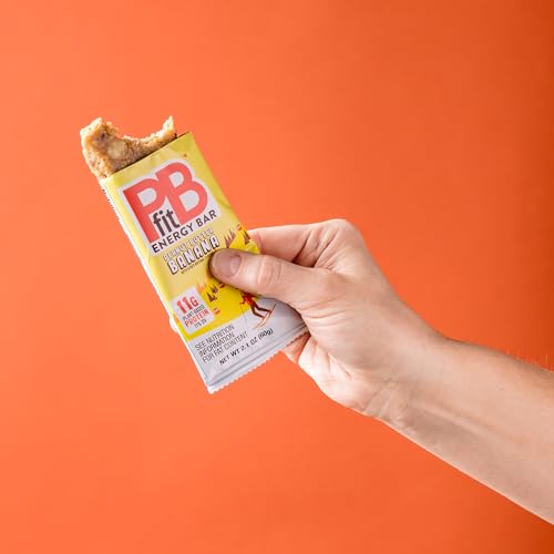 Image of PBfit Peanut Butter Banana Energy Bars, 11g Protein, 5g Fiber, Gluten Free, Vegan, Plant-Based, Non-GMO, 2.1 Oz (Pack of 4)