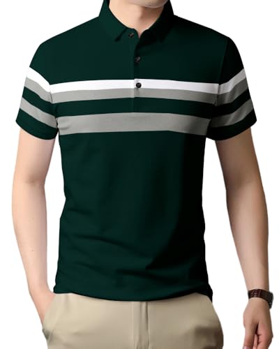Image of Noble Monk Men's Regular Fit Polo T Shirt |Half Sleeves |Collar Tshirts | Casual T-Shirt for Men