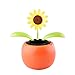 Set of 8 Cute Solar Power Flip Flap Flower Insect for Car Decoration Swing Dancing Flower Eco-Friendly Bobblehead Solar Dancing Flowers in Colorful Pots