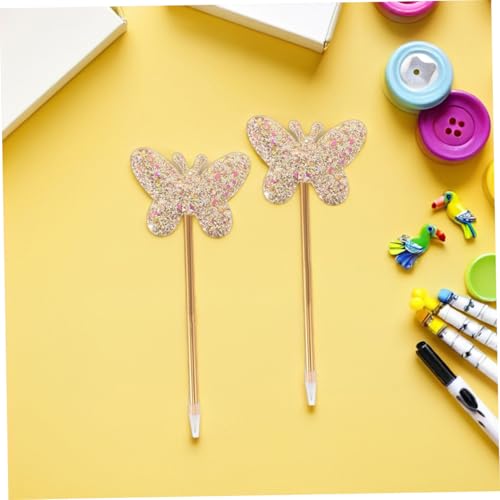 Alipis 6 bolígrafos gel tinta Aqua diseño mariposa miniatura 6