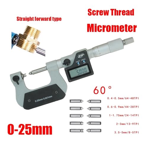 Micrómetros IP65/54 para rosca 0-100mm 10 piezas miniatura 2