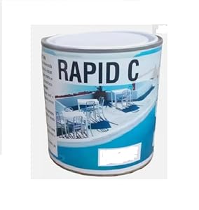 RAPID C Schwimmbadfarbe Chlor-Kautschuk, 0,750 Liter