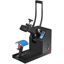 Hat Press Hat Press Heat Machine for Caps with LCD Control, Black Hat Heat Press with 8x14cm Curved Heating Plate & Caps Stretcher for Vinyl, Sublimation, Heat Transfer