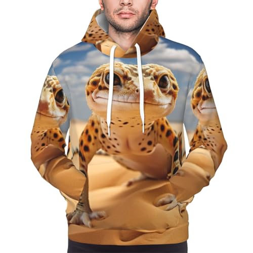 Sweat à capuche homme imprimé léopard pour un look d'hiver décontracté