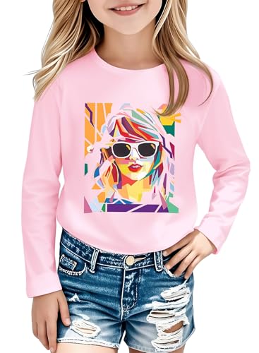 Image of Girl Country Music T-Shirt - Kids Singer Letters Graphic Birthday Shirts Gifts Fan Song Tour Concert Outfit Top