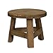 Fogun Mini Tabouret En Bois Présentoir Rond Étagère À Fleurs Bonsaï Rack Jardin Plante Pot Riser Titulaire Pour Intérieur Extérieur Maison Patio Décoration