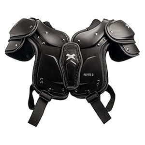 Xenith Youth Football Shoulder Pads – Flyte 2SF Stretch Fit- Lightweight, High-Impact Foam, Adjustable Buckle Straps- Protective Gear for All Positions – XS