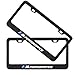 Sparkle-um 2pcs M Logo License Plate Aluminium Alloy Frame with Carbon Fiber Textured Glossy Finish Logo for BMW(M Performance)
