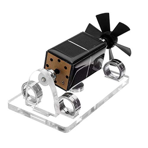 OVERWELL Modelo de motor solar magnético, hoja de ventilador de suspensión modelo de motor solar regalo de ciencia creativo para niños y adultos Cover