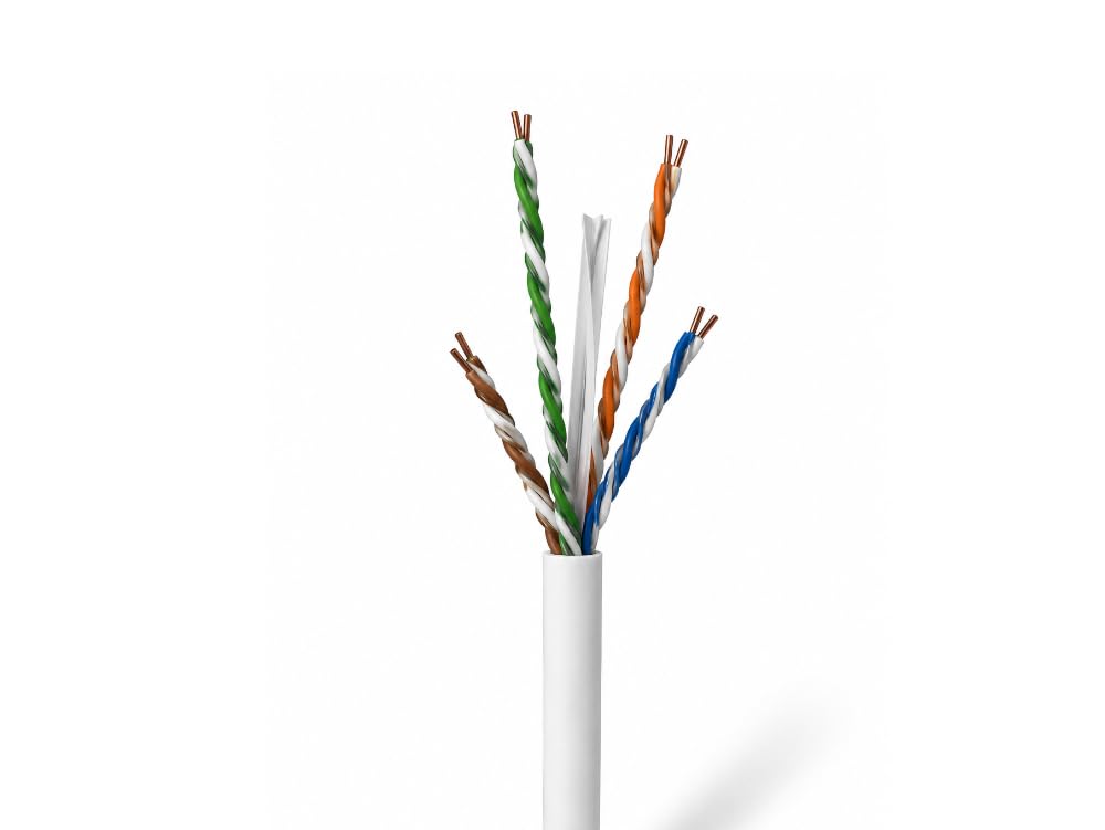 MATASSA BOBINA CAVO DI RETE 305 METRI ETHERNET UTP CAT 6 4X2 AWG 23 LAN RJ45 CCA