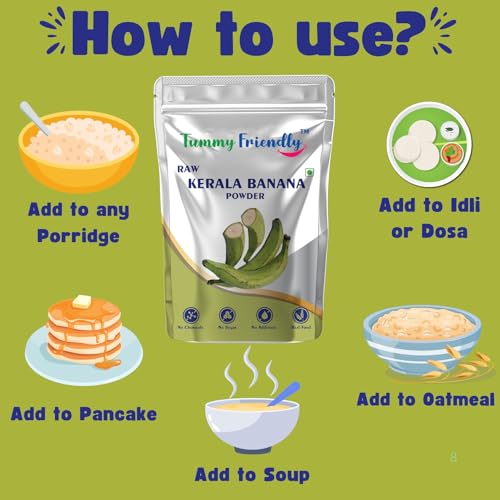 Tummy Friendly Foods Raw Kerala Banana Powder for Babies | Raw Nendran Flour for kids adults | Nendhran Banana Powder for babies is also available in Trial Baby Packs | Shelf-life 6 month | Weight 100g