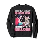 God Heart Love Sent Bulldog Me Dog Pet Cute Gift