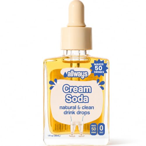 Image of Allways Drops Cream Soda Water Enhancer | Sugar Free | 50 Servings