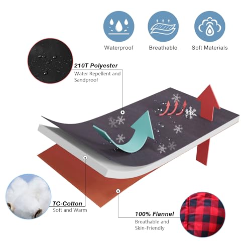 0-Degree-Sleeping-Bag-Cotton-Flannel-Winter-Cold-Weather-for-Adults-XXL-Sleeping-Bag-4-Season-Big-and-Tall-with-Pillow-Compression-Sack