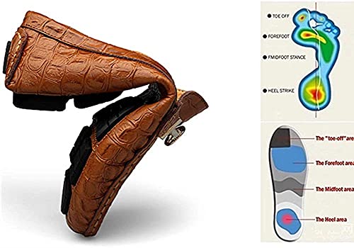 Mens Leather Loafers Slip-Ons Casual Driving Flat Walking Moccasin Business Boat Shoes Fashion Slipper Wedding4