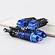 Pxyelec 4pcs Blau Aluminium vorne hinten Stoßdämpfer für 1/10 Traxxas Slash 4x4 4WD 2WD Rustler Stampede Upgrades Option Teile, Ersatz von 5862