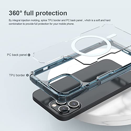 Coque TPU Magnetic pour iPhone 14 Pro Blanc compatible induction