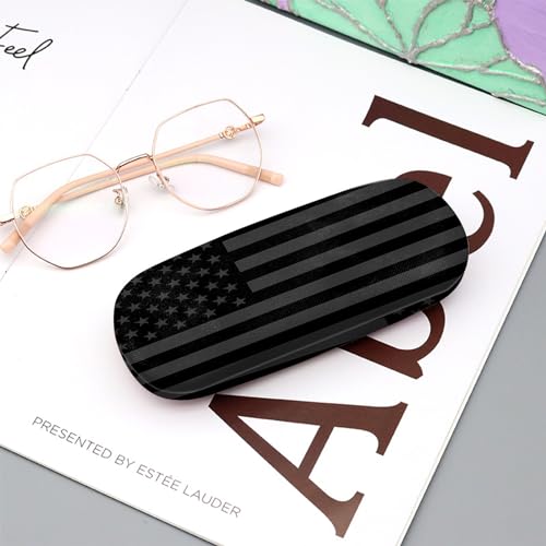 Image of Eyeglasses Case Hard Shell Protective Case for Glasses Eyeglass Box with Cleaning Cloth for Boys Men Man Cute Aesthetic