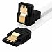 Produktbild BIGtec 0,3m SATA Kabel S-ATA III Datenkabel Anschlusskabel weiß Winkel HDD SSD 6GBit/s Stecker L-Type/L-Type 90° 30cm vergoldet gerade/gewinkelt Serial ATA Verriegelung SATA-3