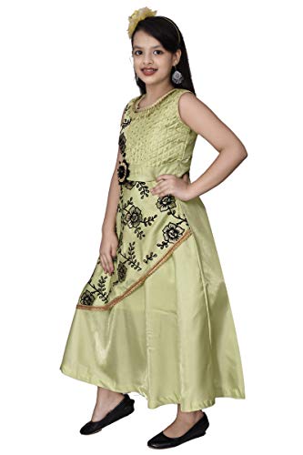 Image of M.B. Fashion Satin Frock Dress for Girls