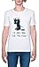 I'm Just Here for The Food Herren T-Shirt Weißer Rundhals Leichtes Lässiges Kurzarm Men's White Crew Neck Casual Short Sleeves 4XL