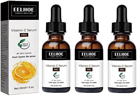 3Pcs EELHOE Collagen Boost Anti Aging Serum, EELHOE Eternity Vitamin C Serum, Face Dark Spots Serum,With Hyaluronic Acid Face Serum.