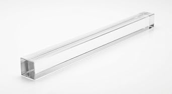 Plastic-Craft | Acrylic Square Rod, Clear, 1" x 1", 24" L Pack of 2