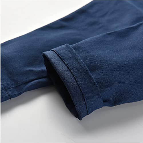 Moily Toddler Boys Elastic Waistband Straight Fit Pants Solid Color Pockets Sweatpant4