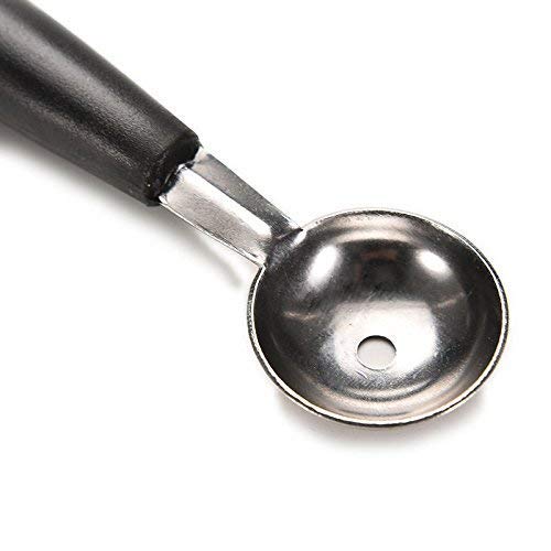 SHOPOBOX Stainless Steel Double-End Melon Ice Cream Baller Scoop Fruit Spoon Kitchen Tool Set of 1 2