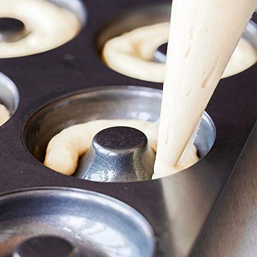 Donut Baking Pans, ENLOY Non-Stick 6-Cavity Donut Pan, BPA Free Carbon Steel Cake Baking Pan, Dishwasher Safe, Set of 2